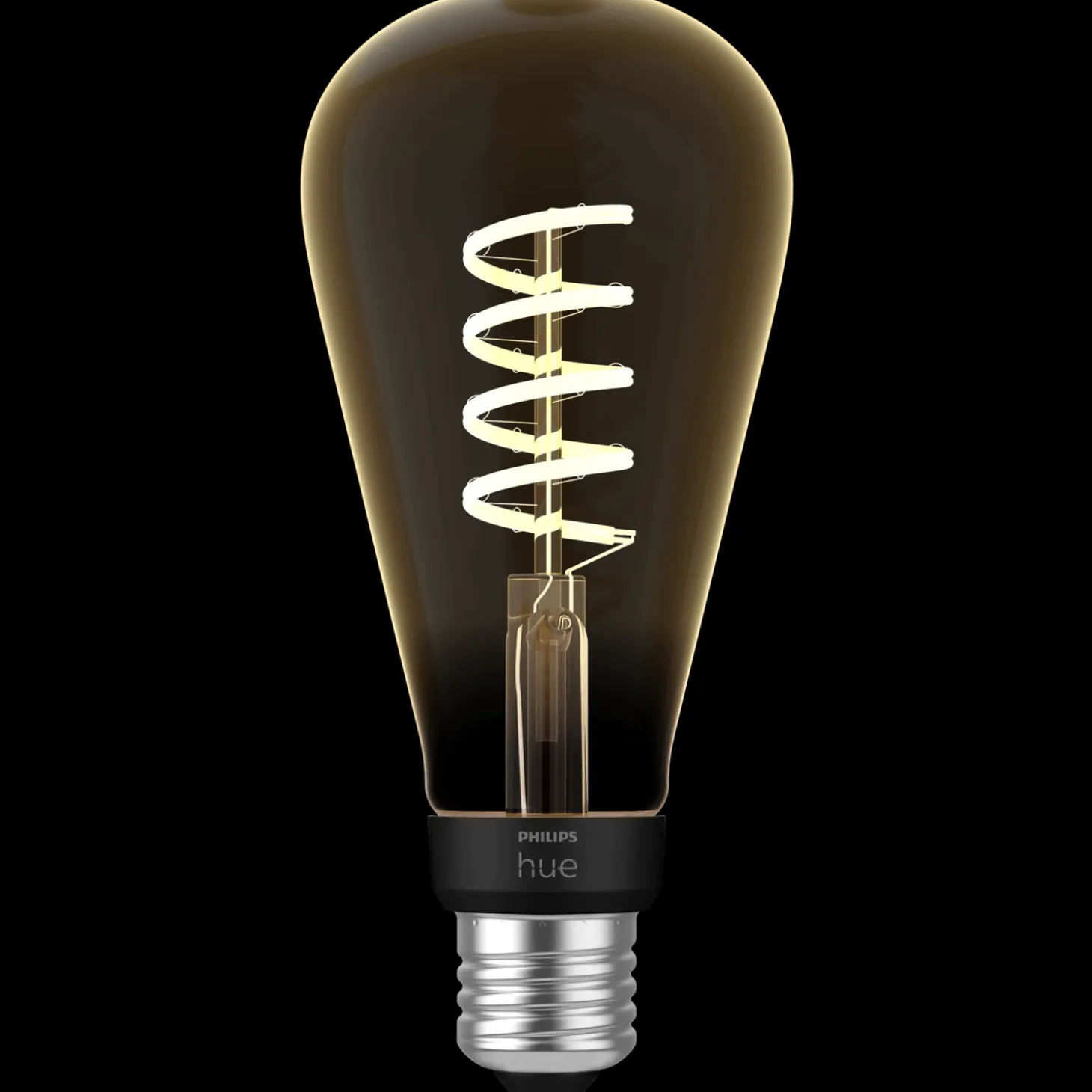 Philips Hue LED edison pære E27 7W ST72 filament hvid ambiente