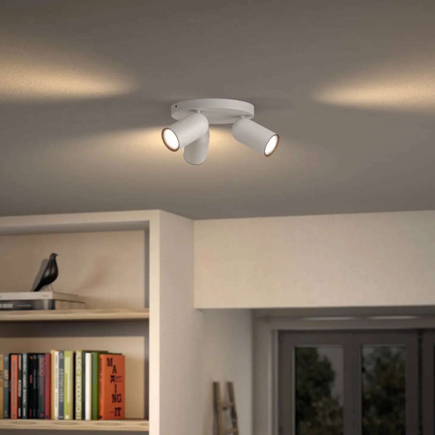 Philips Pongee spot 3x10W hvid