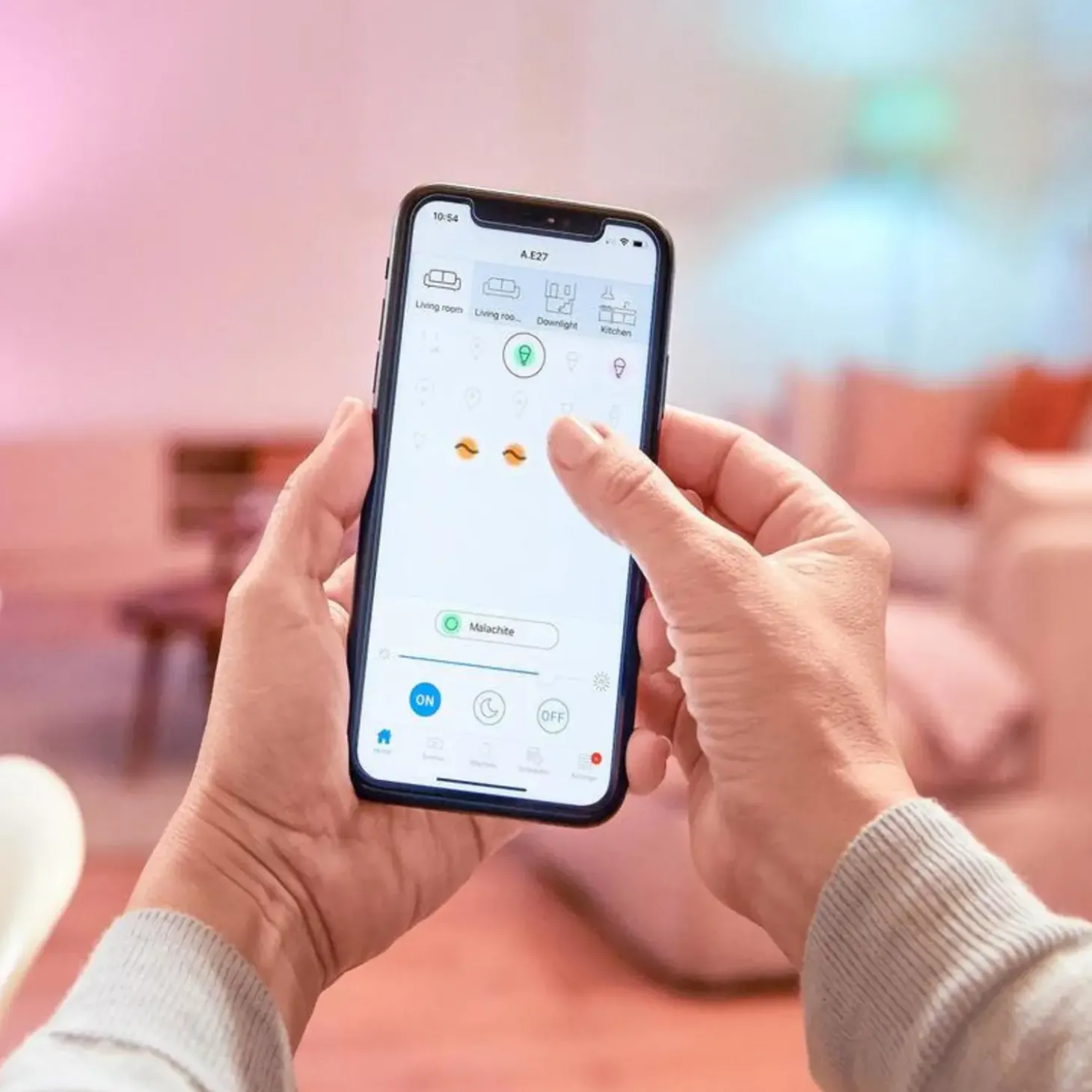 Philips Smart WiZ color LED pære E14 4,3W kerte mat