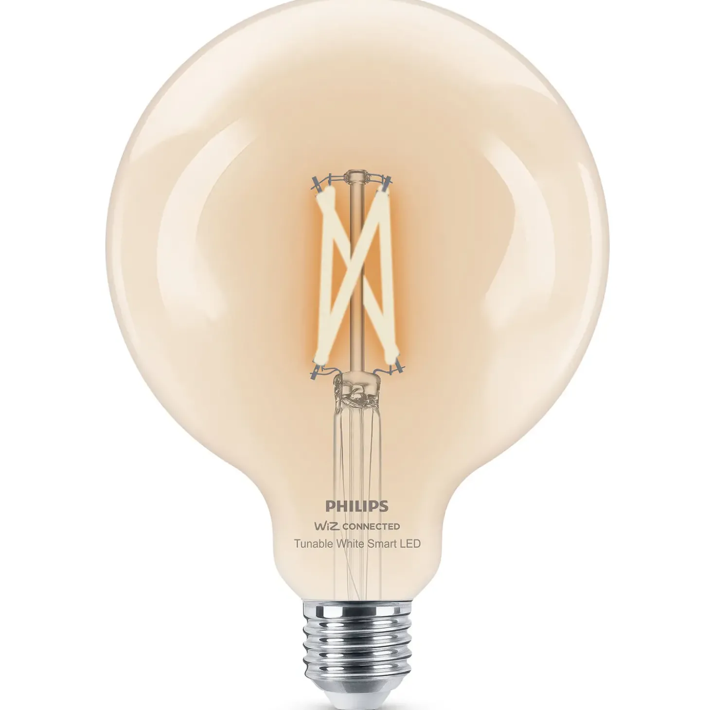 Philips Smart WiZ white LED pære E27 6,7W stor globe klar