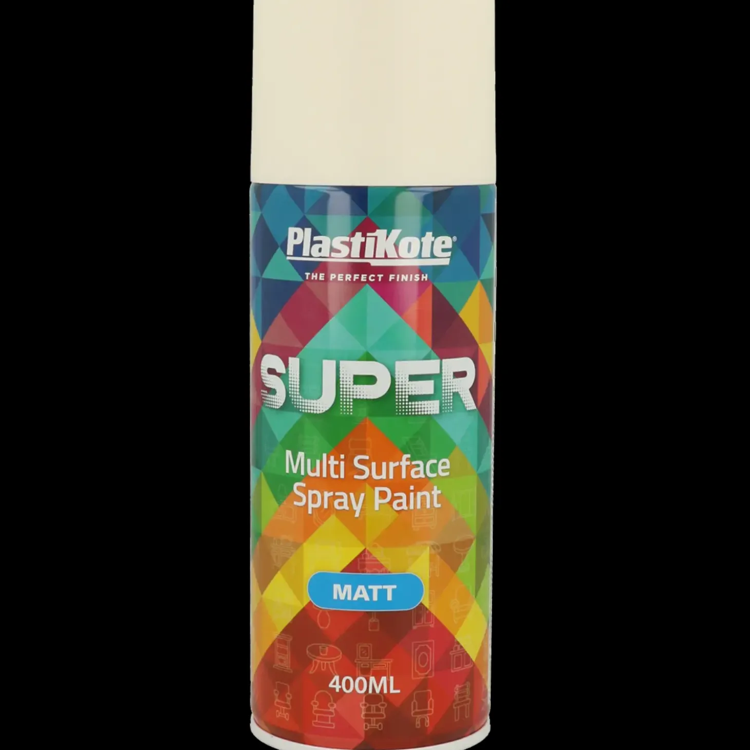 Plasti-Kote PK super mat hvid 400 ml