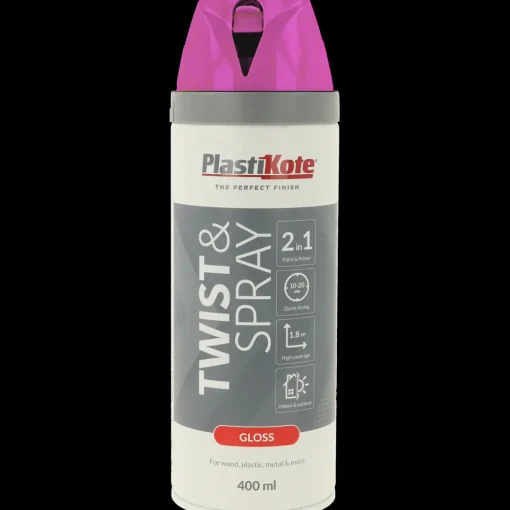 Plasti-Kote twist spraymaling 400 ml blank pink