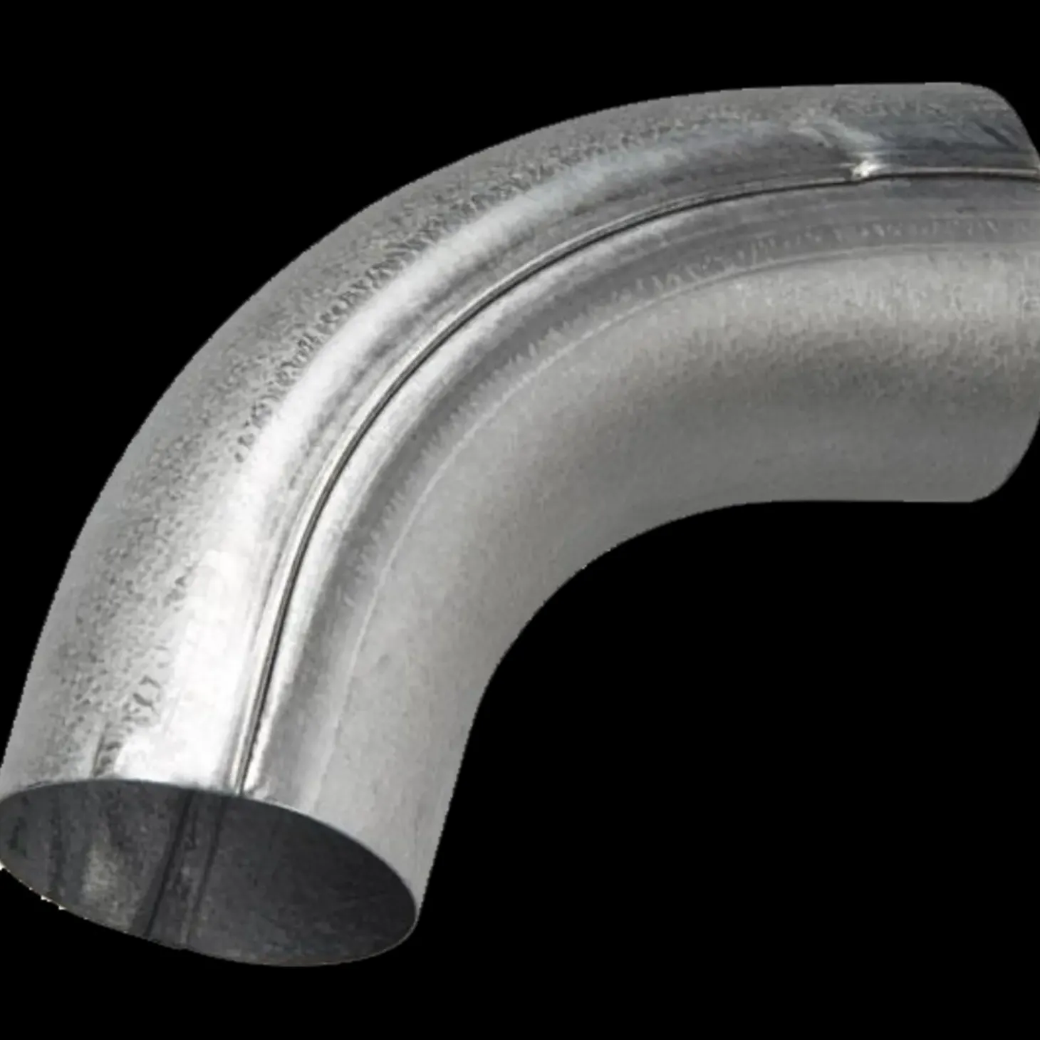 Plastmo bøjning 70° 90 mm aluzink