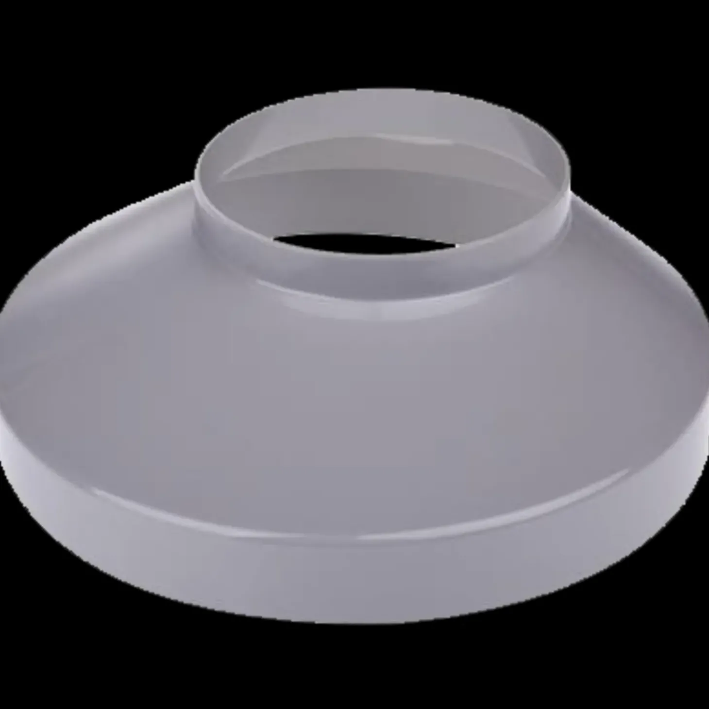 Plastmo brøndkrave 90/130 mm grå