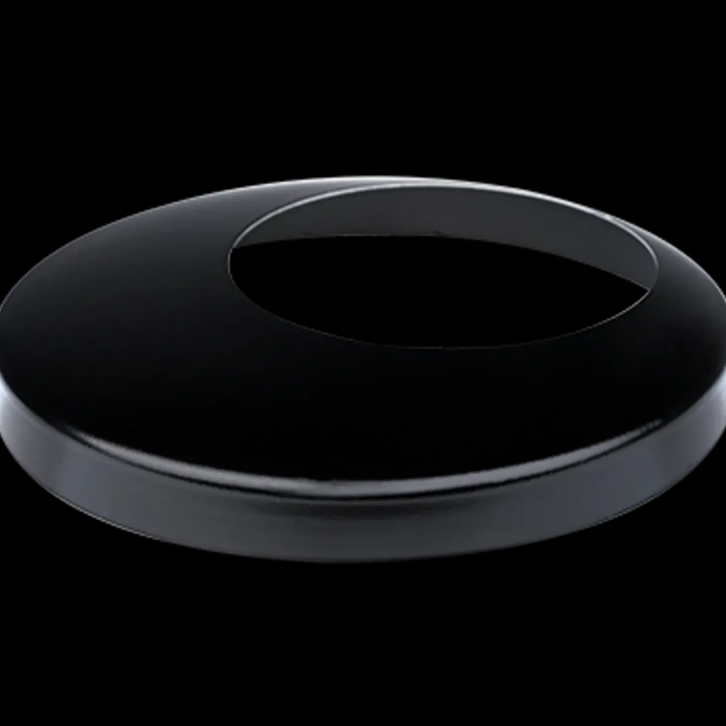 Plastmo brøndkrave 75x130 mm stål sort