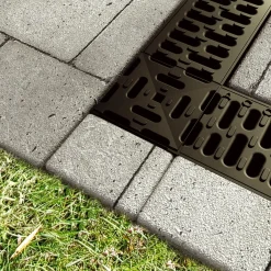 Plastmo Hexaline rende+rist sort 1000 mm