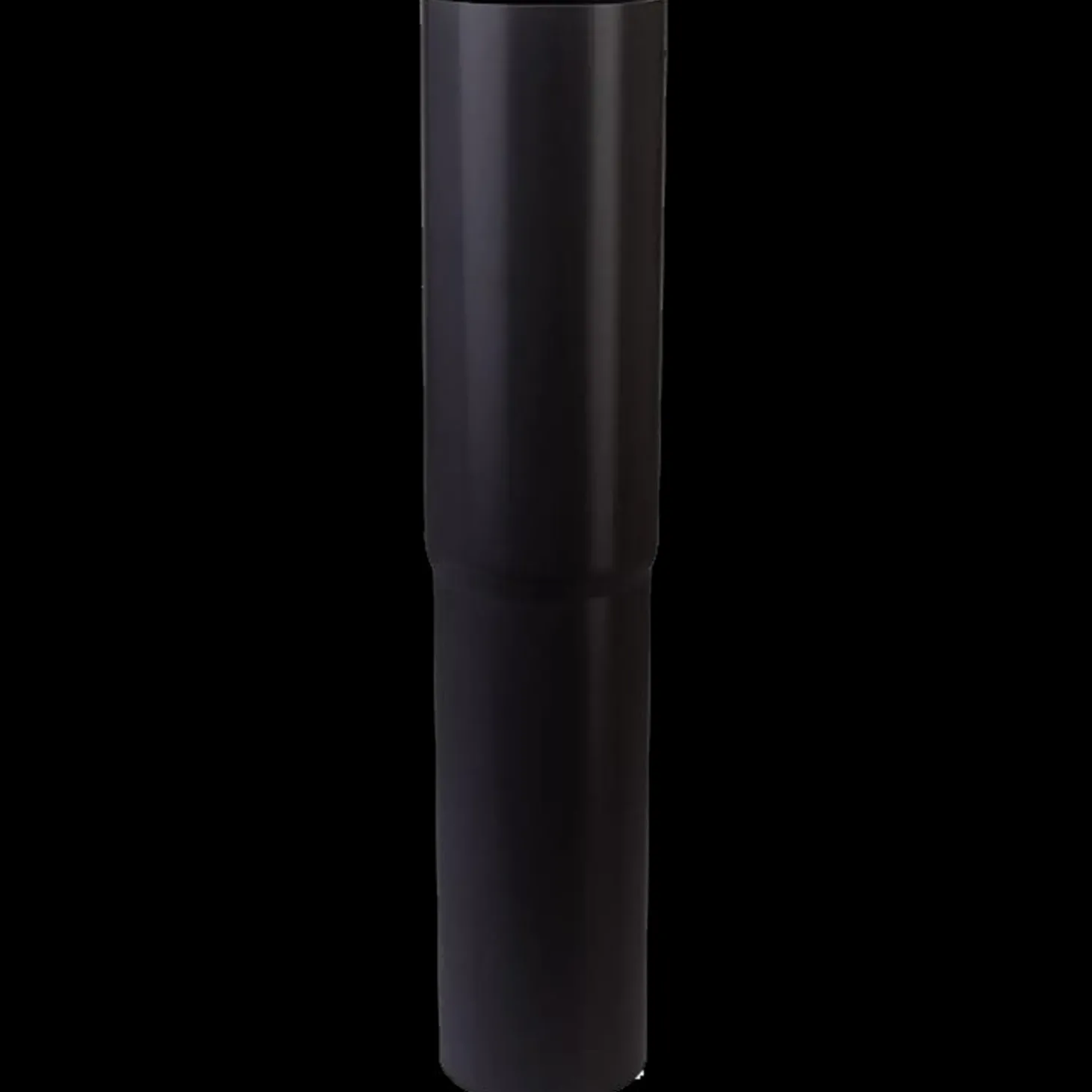 Plastmo nedførsel lige 75 mm sort