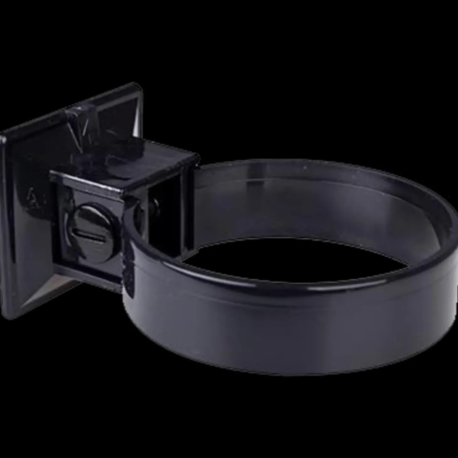 Plastmo plastrørholder 75 mm sort (2 stk)