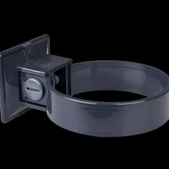 Plastmo plastrørholder 90 mm grafit 2 stk. pakke