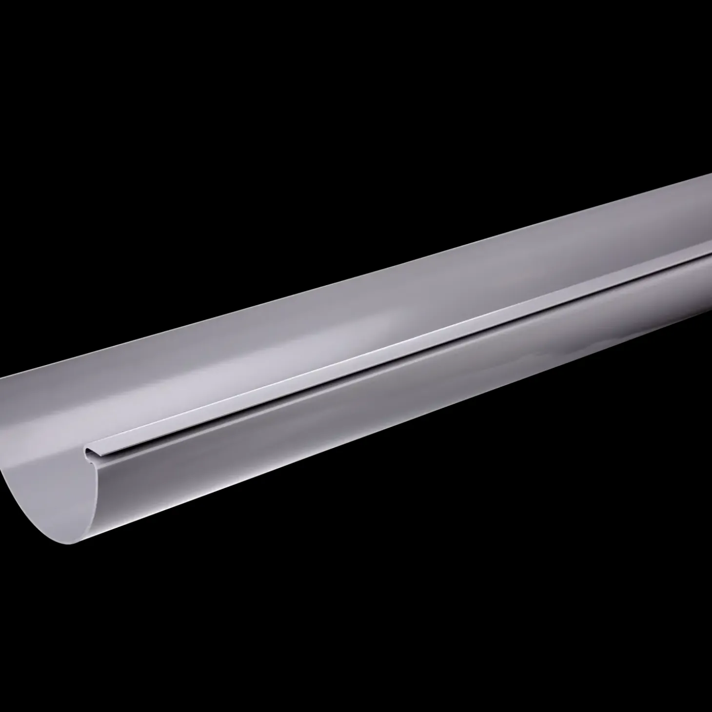 Plastmo tagrende nr. 10, 3 m grå