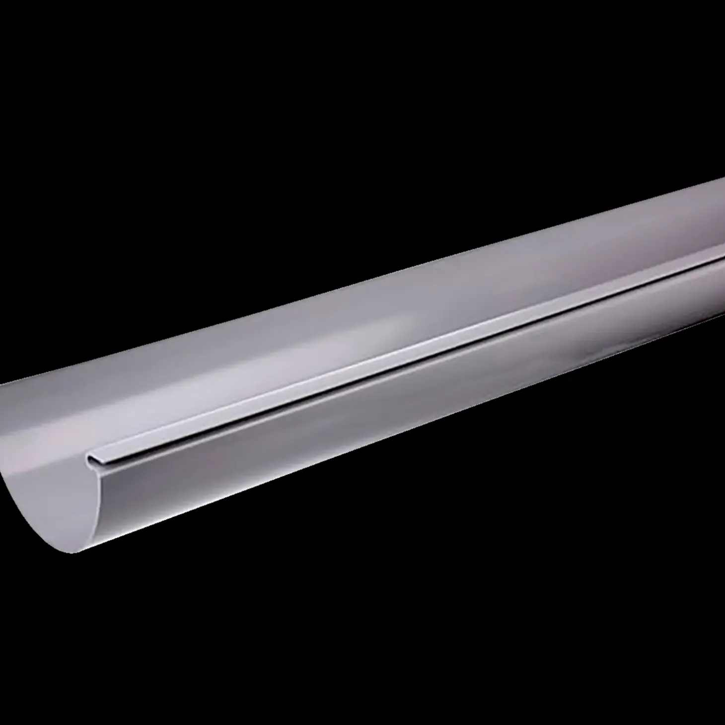 Plastmo tagrender nr. 12, 6 m grå