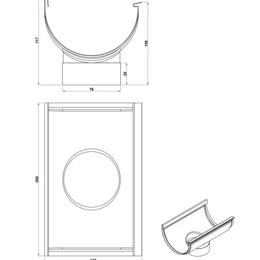 Plastmo tudstykke ekspansion nr. 11, 75 mm stål plus