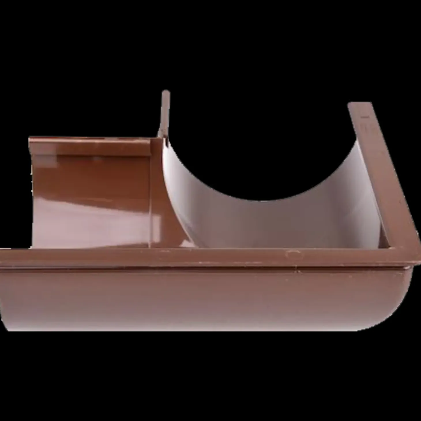 Plastmo udvendig gering nr. 10, 90° brun