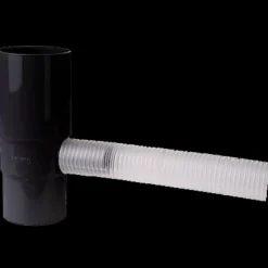 Plastmo vandudviser m/flexslange 75 mm sort