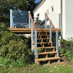 Plus 34,2° Trappevange 7 trin m/beslag  Trindybde 25 cm