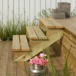 Plus 34,2° Trappevange 3 trin m/beslag  Trindybde 25 cm