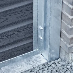 Plus Artura dobbeltlåge m/stålstolpe højrehængt 197x175 cm skifergrå