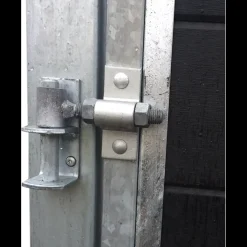 Plus Artura dobbeltlåge m/stålstolpe venstrehængt 197x135 cm skifergrå