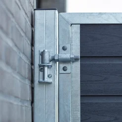 Plus Artura enkeltlåge m/stålstolpe venstrehængt 99x95 cm skifergrå