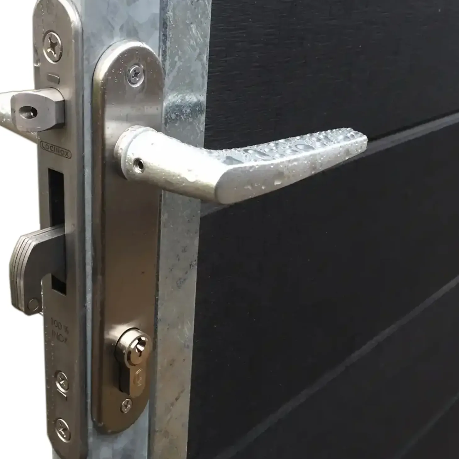 PLUS Artura komposit dobbeltlåge 213×175 cm m/gråsorte stolper til nedstøbning