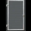 PLUS Artura komposit enkeltlåge 115×175 cm venstrehængt m/gråsorte stolper til nedstøbning