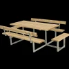 Plus Basic Bord/Bænkesæt m/2 ryglæn og 2 påbygninger 260 cm ThermoWood®