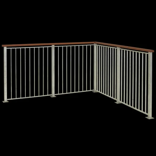Plus Basic Gelændersystem  90x98 cm Varmgalv.