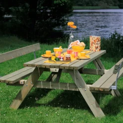 Plus bord/bænkesæt med 2 ryglæn 177 cm trykimp