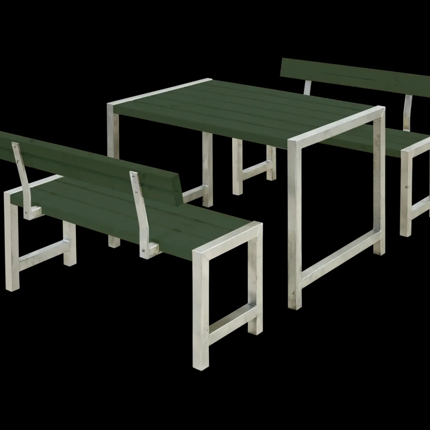 Plus Cafe Plankesæt med 2 ryglæn 127 cm trykimp