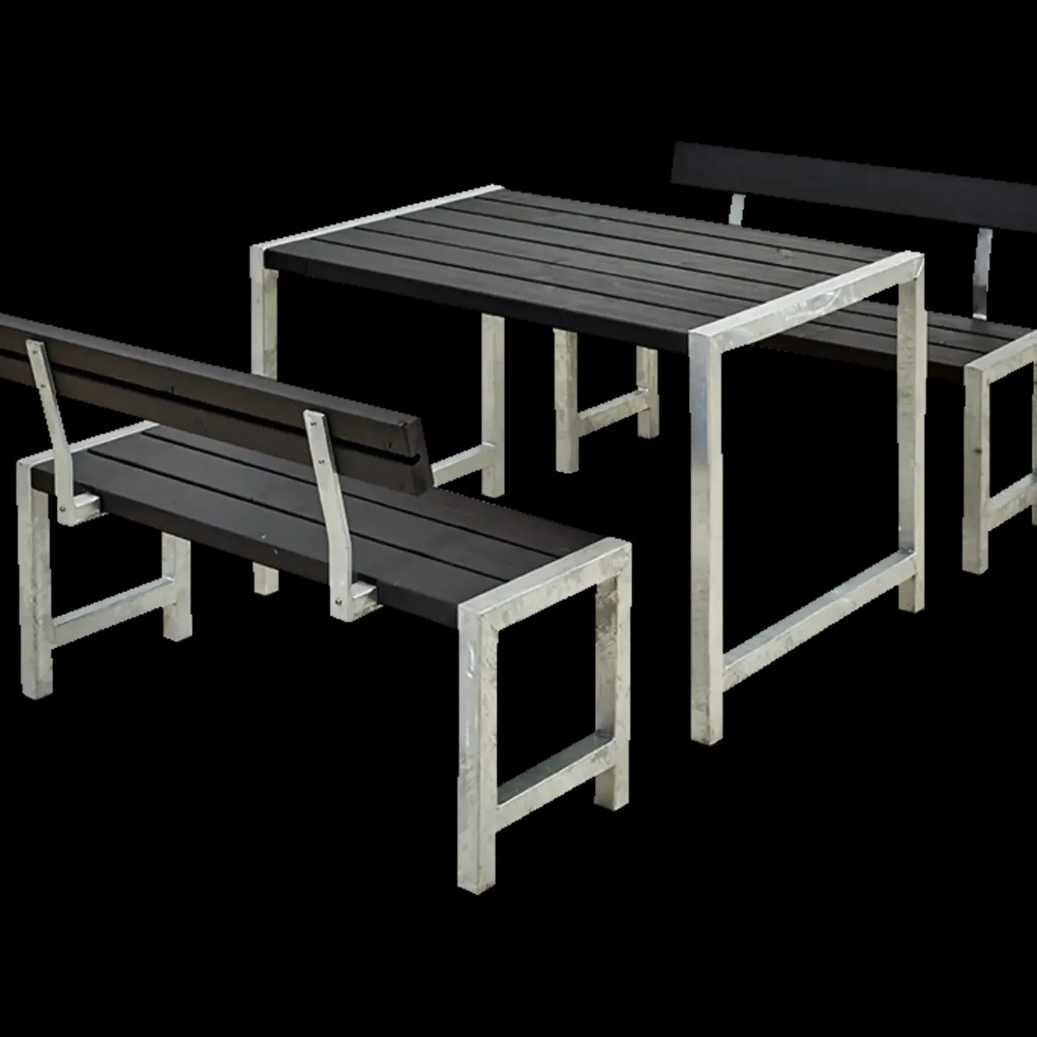 Plus Cafe Plankesæt med 2 ryglæn 127 cm trykimp