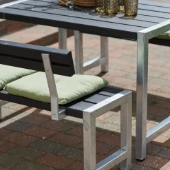 Plus Cafe Plankesæt med 2 ryglæn 127 cm trykimp