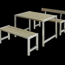Plus Cafe Plankesæt med 1 ryglæn 127 cm trykimpr