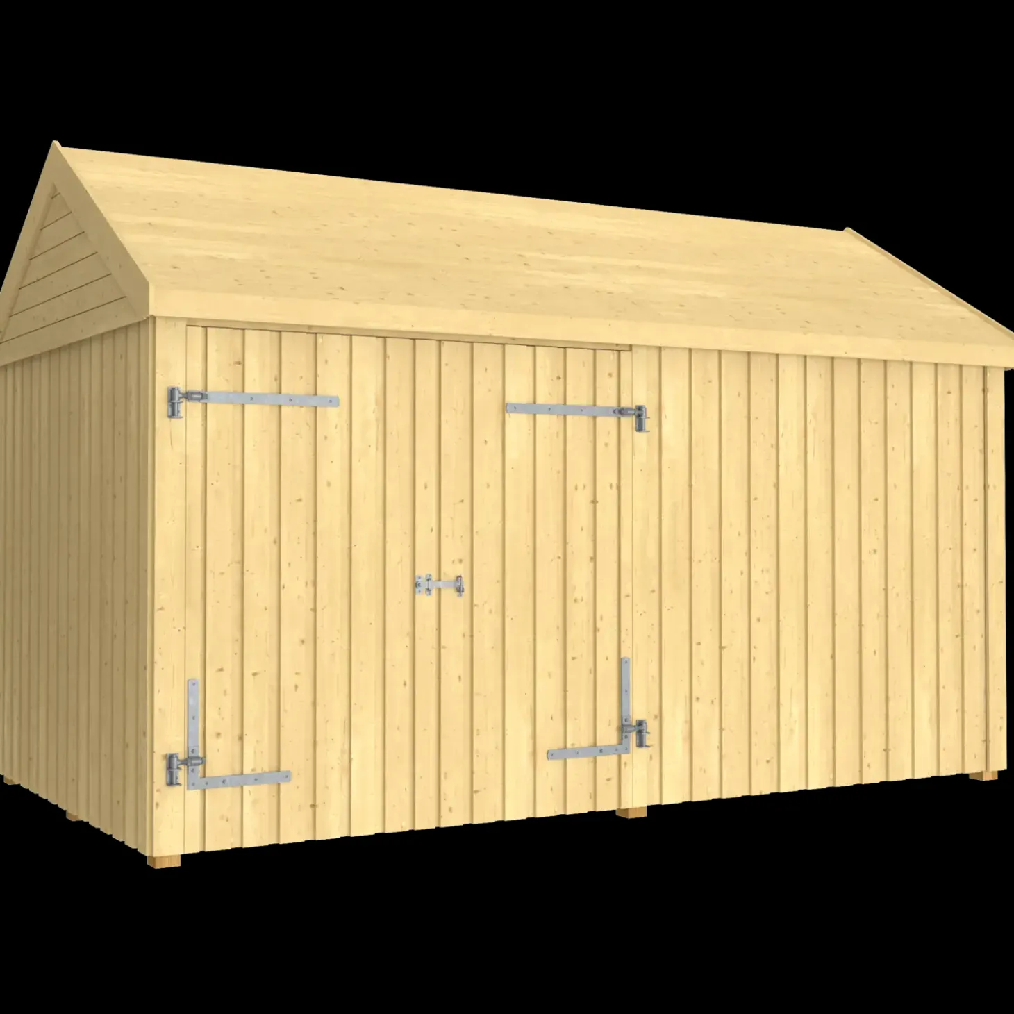 Plus Classic Multi Havehus 10 m²  2 moduler m/dobbeltdør og lukket front