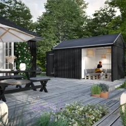 Plus Classic Multi Havehus 10 m² 2 moduler m/enkeltdør og lukket/åben front