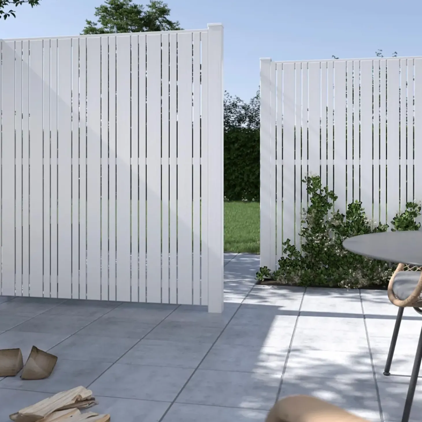 Plus Classic Stolpehat  91x91 mm hvid