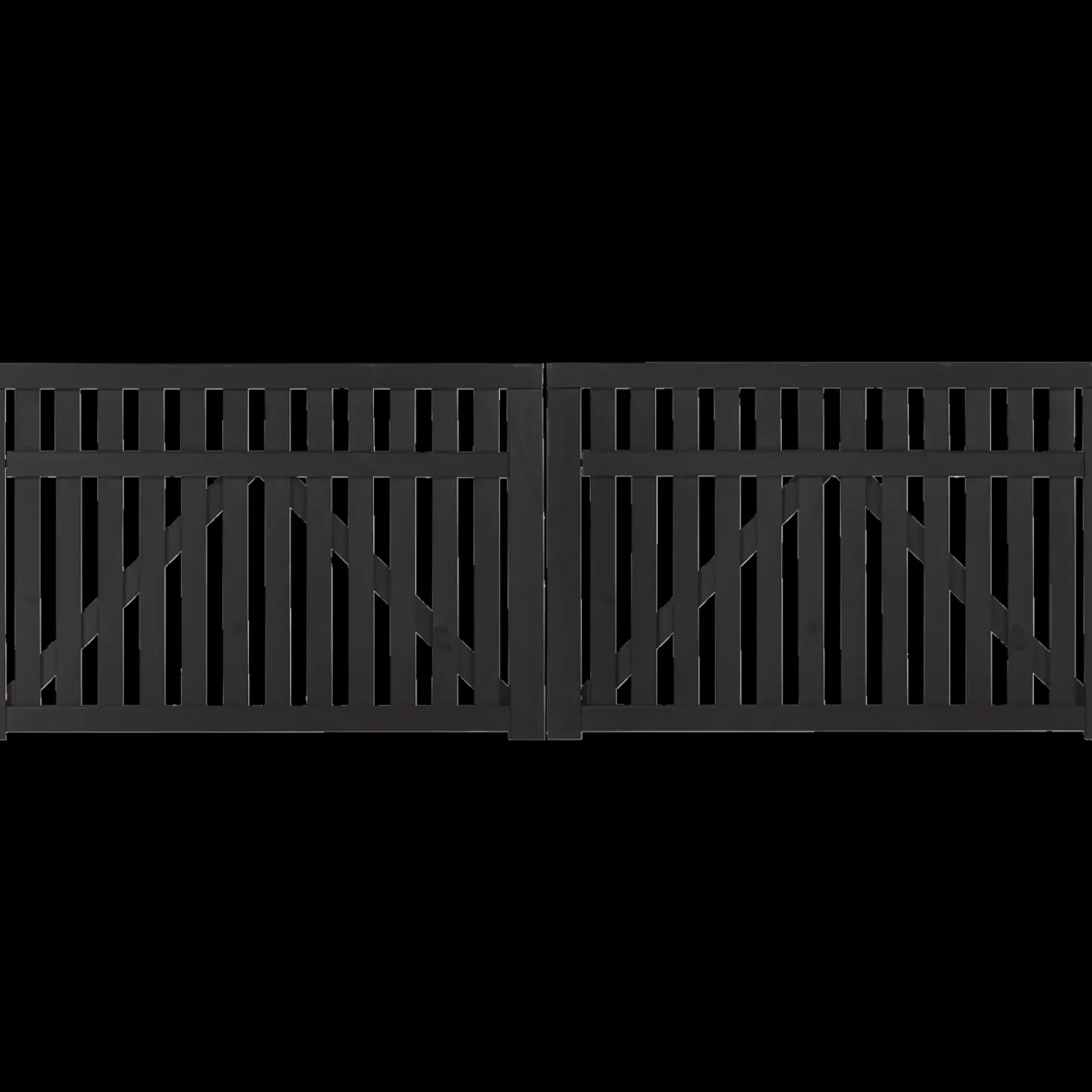 Plus Country dobbeltlåge 300x98 cm sort
