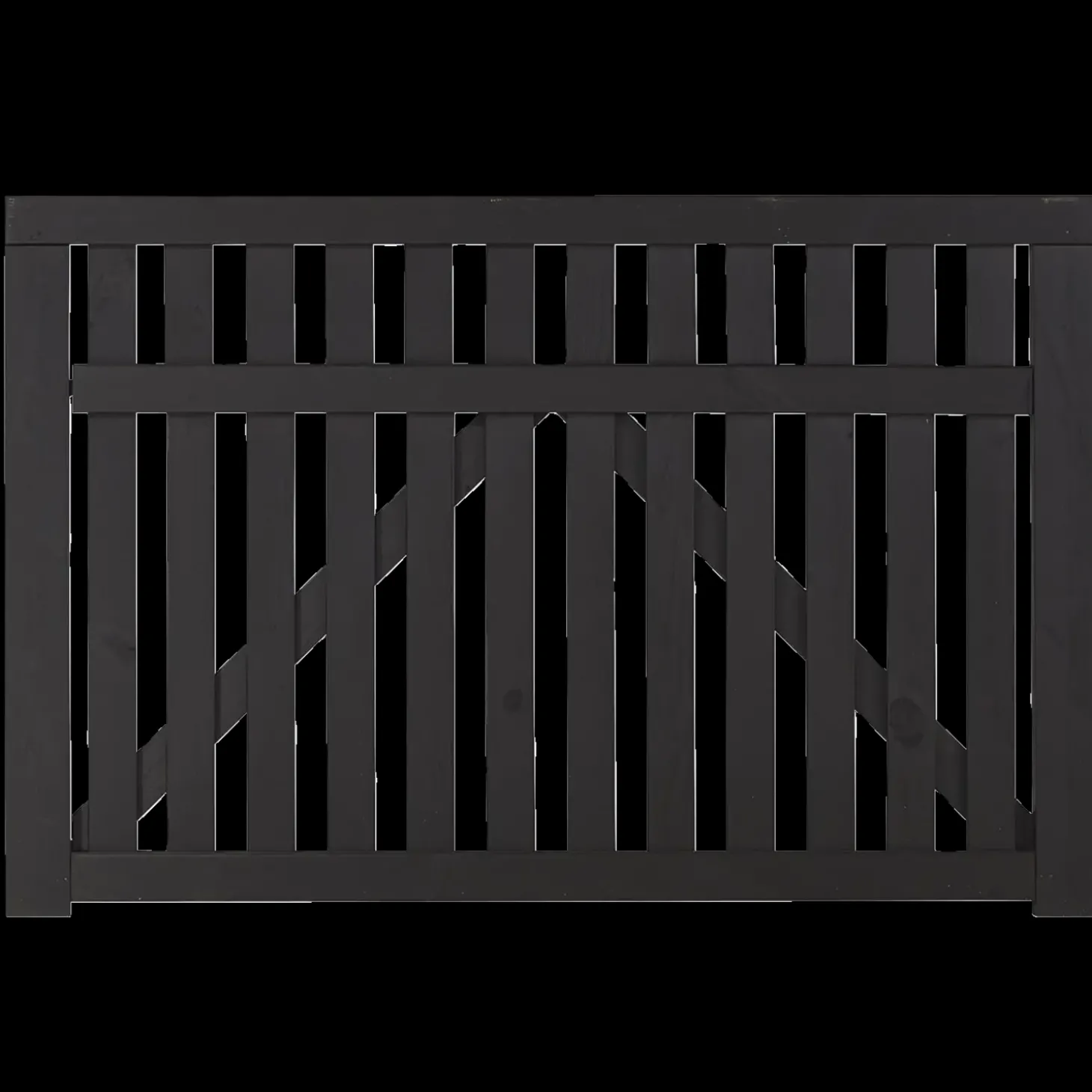 Plus Country dobbeltlåge 300x98 cm sort