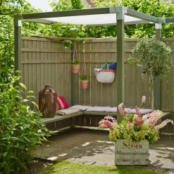 Plus Cubic hjørnebeslag dobbelt til 7x7 cm stolper