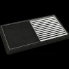 Plus Cubic rist m/sort måtte/gummiramme - 88x48x4 cm