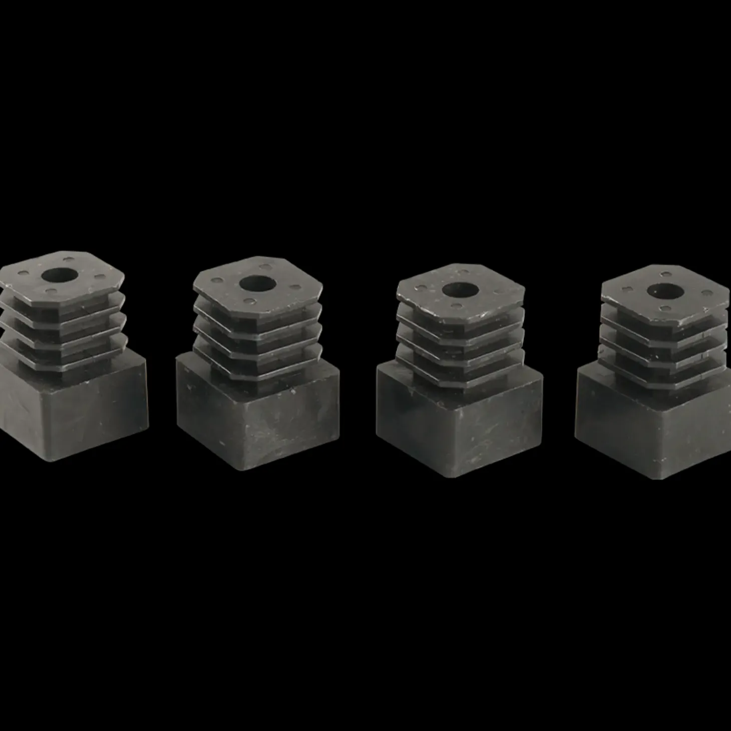 Plus Cubic rist m/sort måtte/gummiramme - 88x48x4 cm