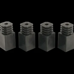 Plus Cubic rist m/sort måtte/gummiramme - 88x48x4 cm