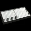 Plus Cubic rist sampak sort gummimåtte - 88x48x4 cm