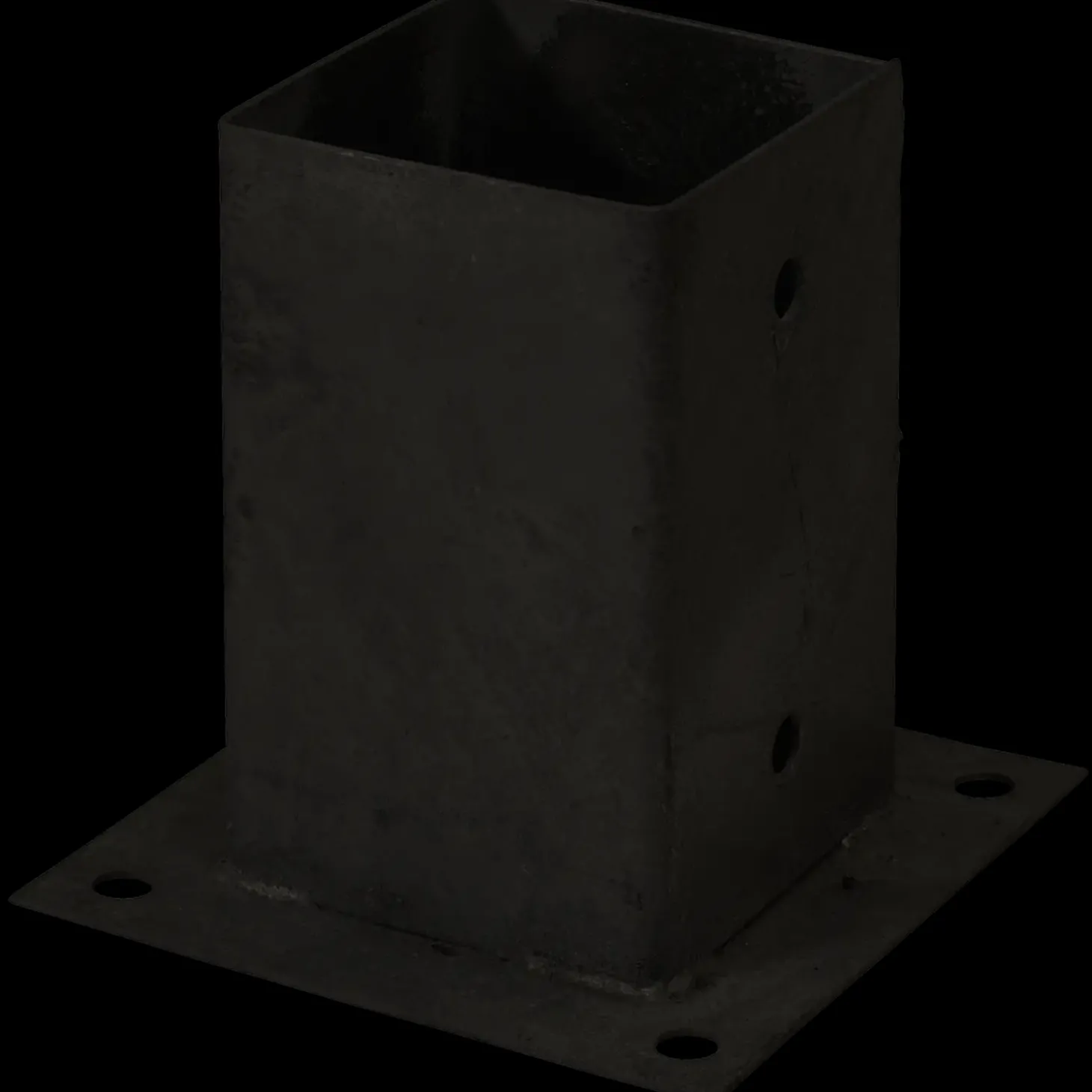 Plus Cubic stolpefod t/fundament 9x9 cm sort