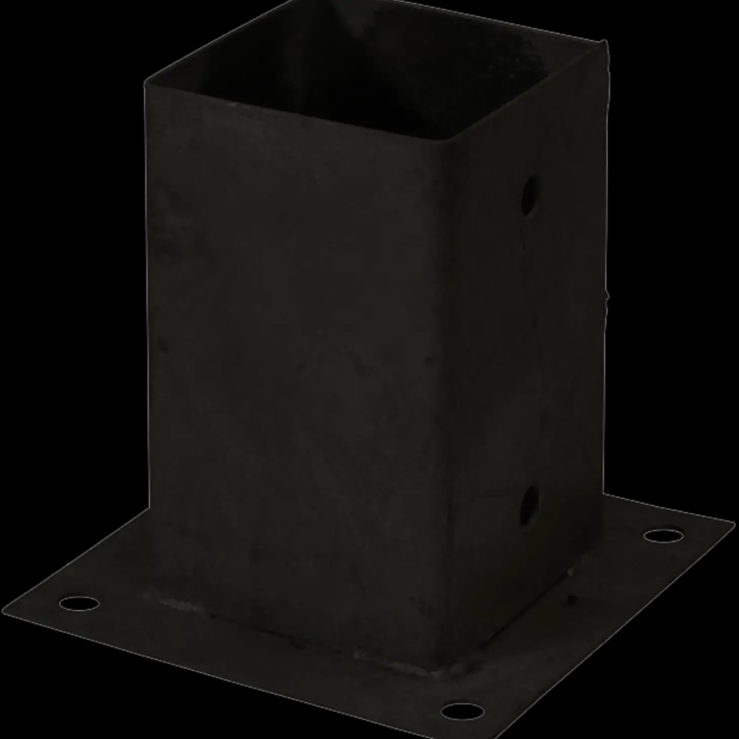 Plus Cubic stolpefod t/fundament 9x9 cm sort
