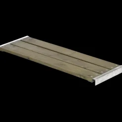 Plus Cubic/PIPE bænk inkl. beslag 120 cm gråbrun