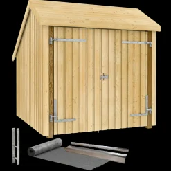 Plus cykelskur 5,7 m² 1 modul med dobbeltdør