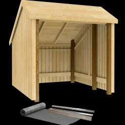 Plus cykelskur 5,7 m² 1 modul med åben front