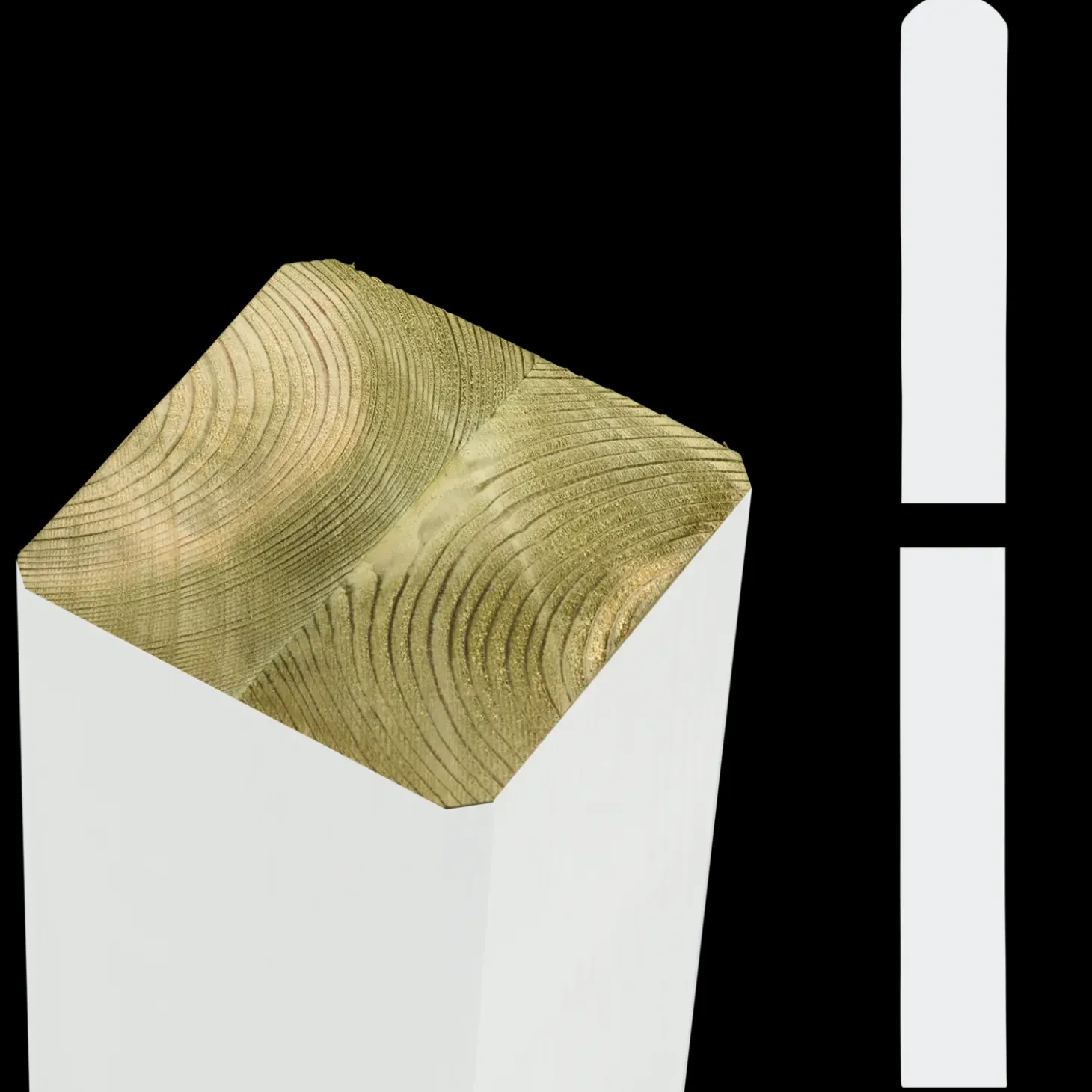 Plus Decora hegn 180x95 cm hvid