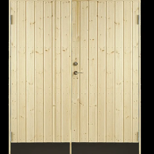 Plus dobbeltudhusdør panel inkl. karm HU 127,8x197,8 cm