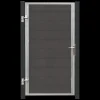 Plus Futura enkeltlåge m/stålstolpe venstrehængt 99x91 cm gråsort